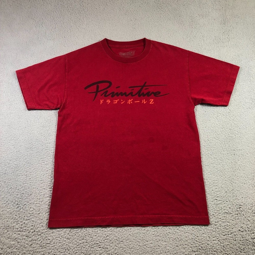 primitive skate x Dragonball Z T Shirt Mens M red back hit y2k dragon